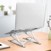 Durable Adjustable Laptop Stand Double Layer Foldable Notebook Holder Ventilation Notebook Support Holder Home Office