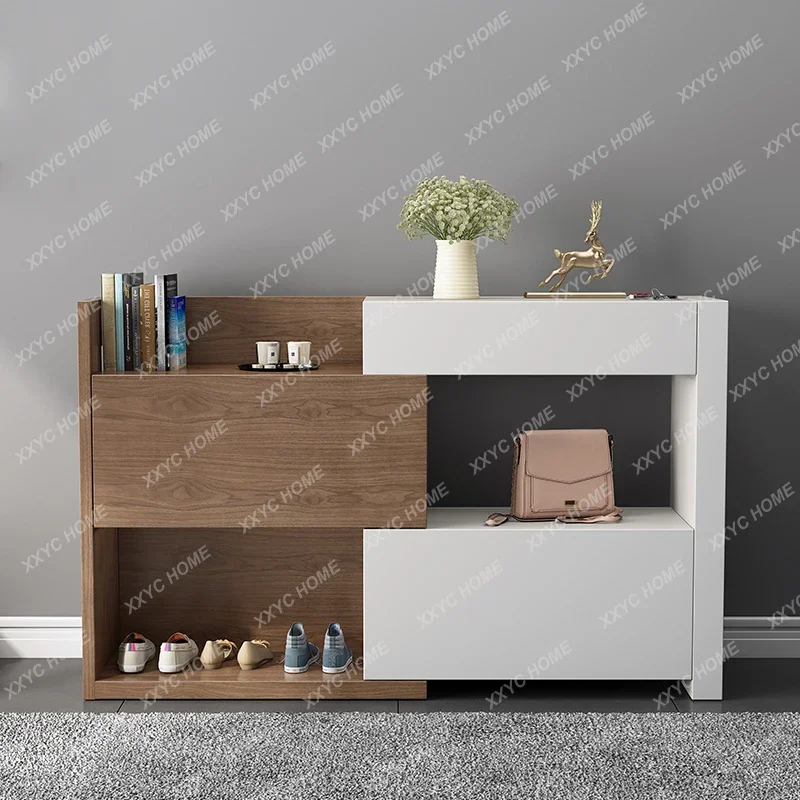 

XX Door shoe cabinet household simple modern entrance foyer cabinet ultra-thin Nordic multi-functional locker