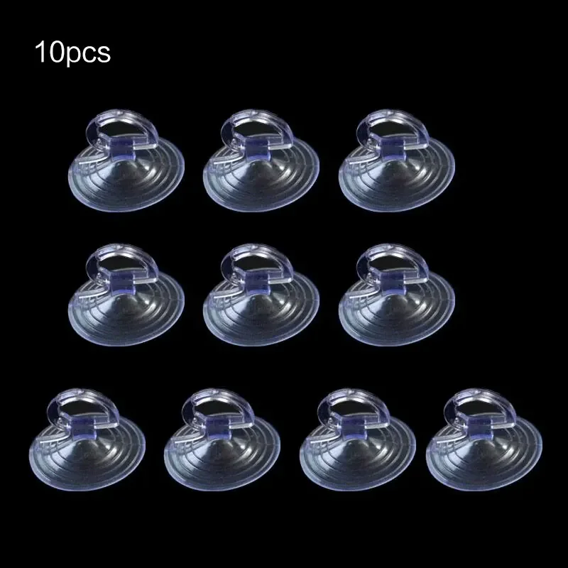 10PCS 3.5cm Car Sunshade Suction Cup Wedding Car Balloon Decor Transparent Glass Plastic Sucker Hooks