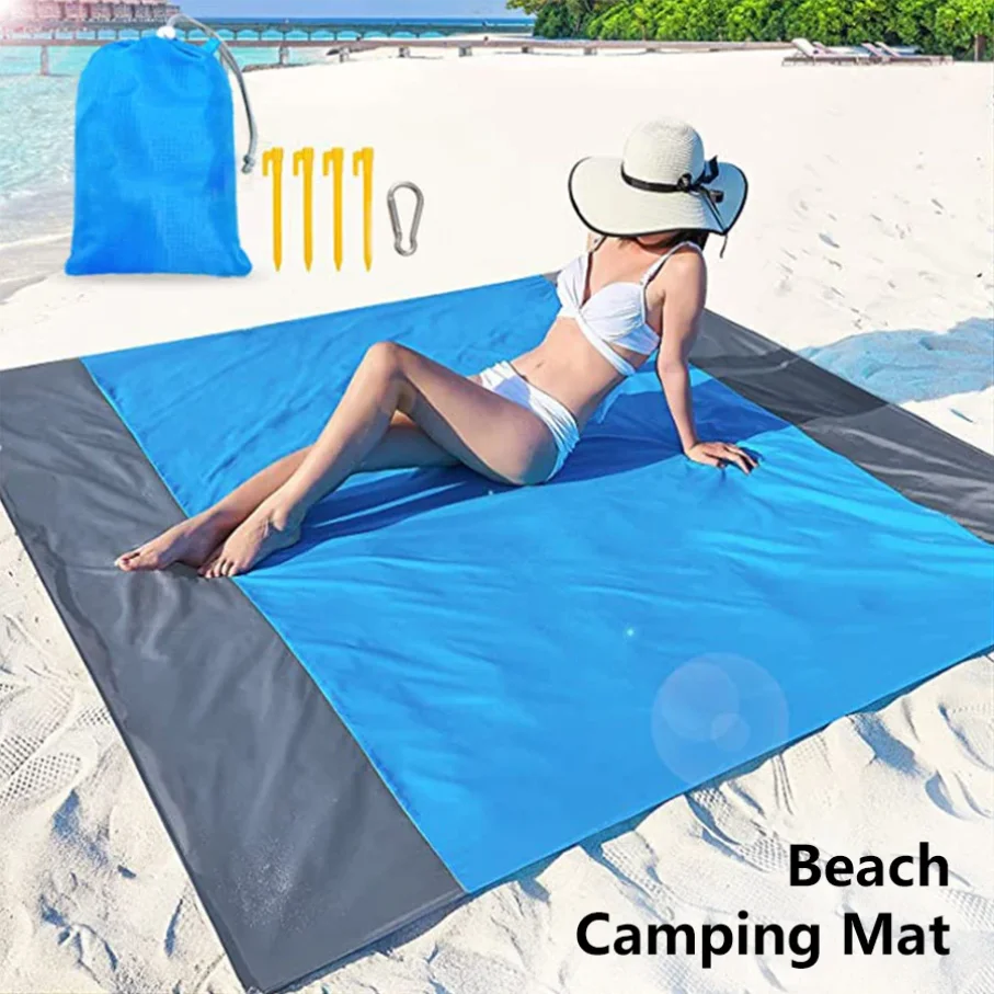 

250*2509cm Sandproof Beach Blanket Waterproof Beach Mat Portable Lightweight Picnic Blanket Camping Mat For Travel Hiking Sports