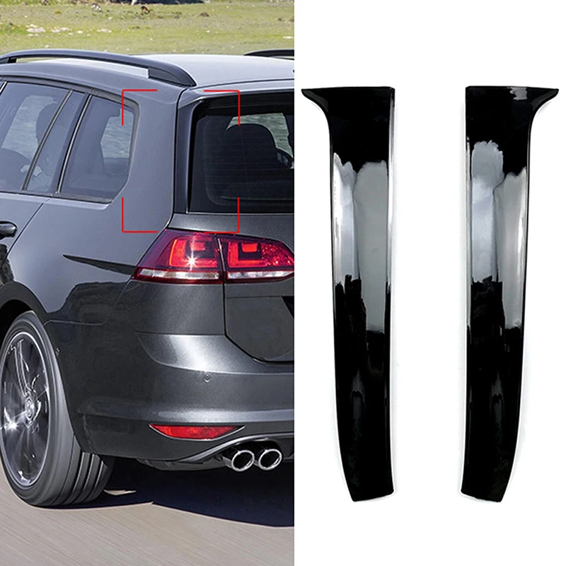 2Pcs For VW Golf 7 Variant Wagon 2013 2014 2015 2016 2017 Car Rear Window Side Spoiler Left Right Decorative Accessories