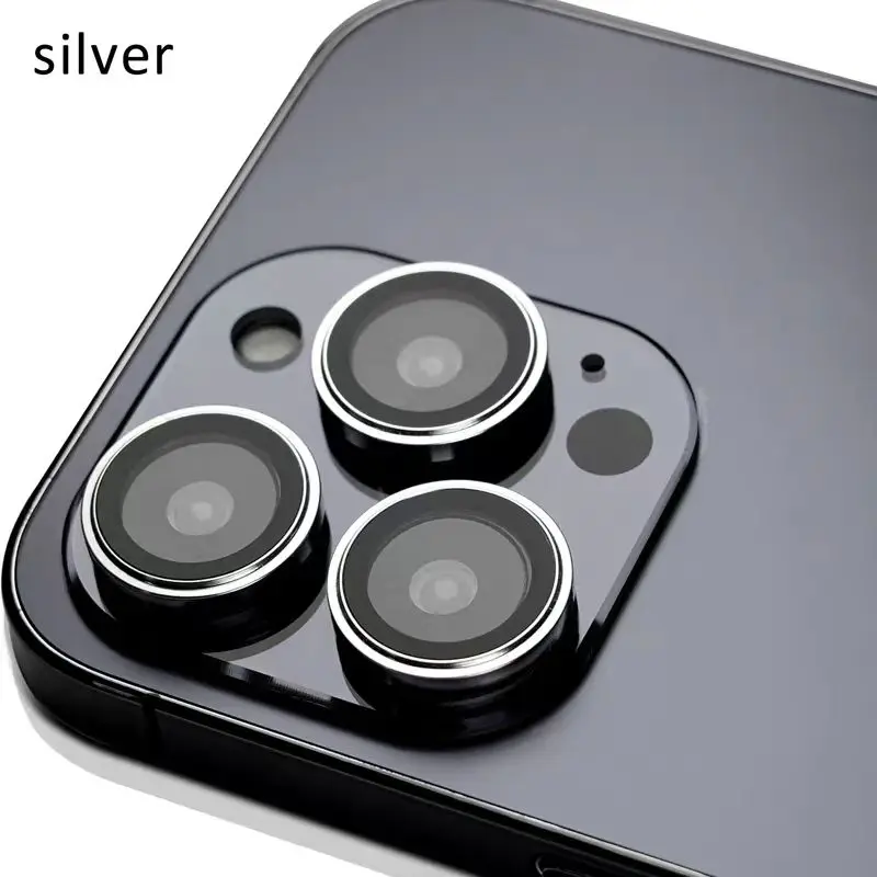 Protector de lente de cámara de Metal de vidrio templado 3D para iPhone 15 14 Plus 15 Pro Max 15Pro, película protectora de protección