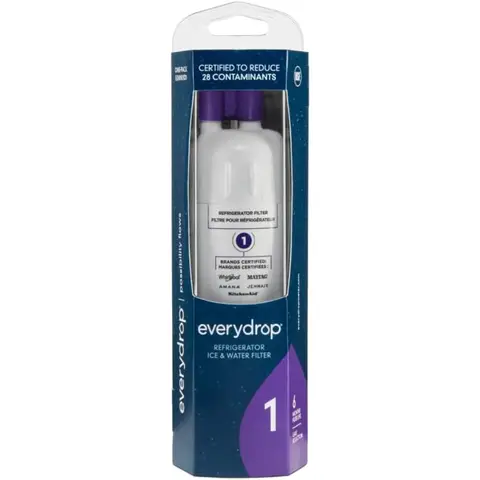 Whirlpool Ice and Water Refrigerator Filter 1 EDR1RXD1 Single-Pack Purple