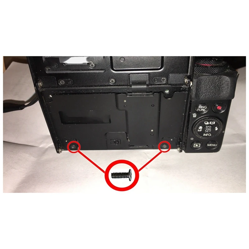 Pantalla LCD de 2 piezas para Canon Powershot G7X, G7X Mark II G7X2, soporte fijo, tornillo abatible con destornillador