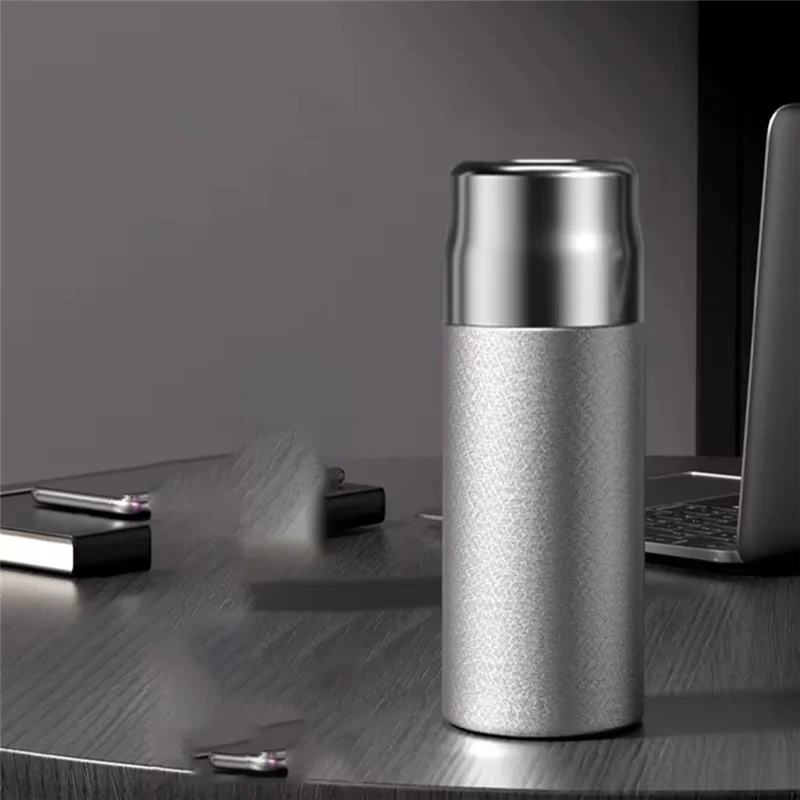 ABVJ-Double Wall Coated Titanium Stainless Steel Thermal Tea Infuser Bottle Cup Coffee Mug