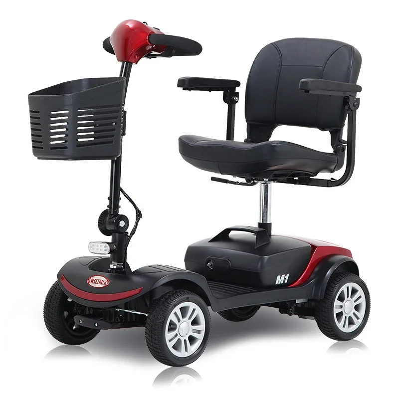 

Elderly Electric 4 Wheel Disabled Handicap Folding Foldable Mobility Scooters