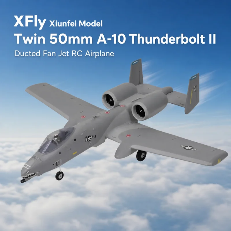 XFly model dual 50mm A-10 Thunderbolt II ducted electric model airplane fixed-wing aircraft