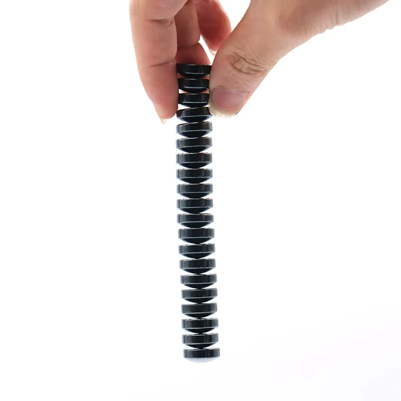 New Black Flat Button Type Ferrite Magnet Health Care Magnetic Bread Magnet Palm Stone Polishing Game Decorative Factory Outlet