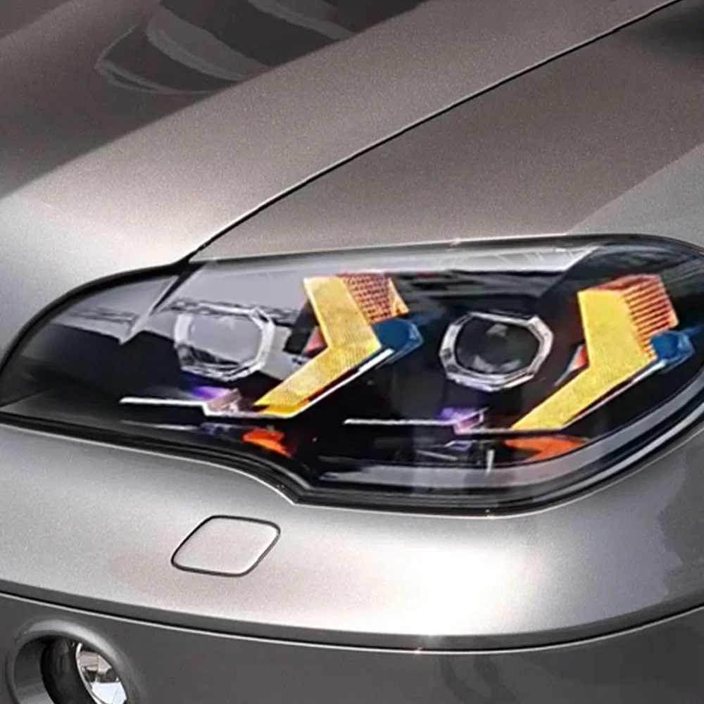 

For Bmw X5 E70 30I 35I 40I 2007-2013 Led Car Front Lamps Assembly Upgrade Startup Effect Drl Projector Lens Tools Accessories