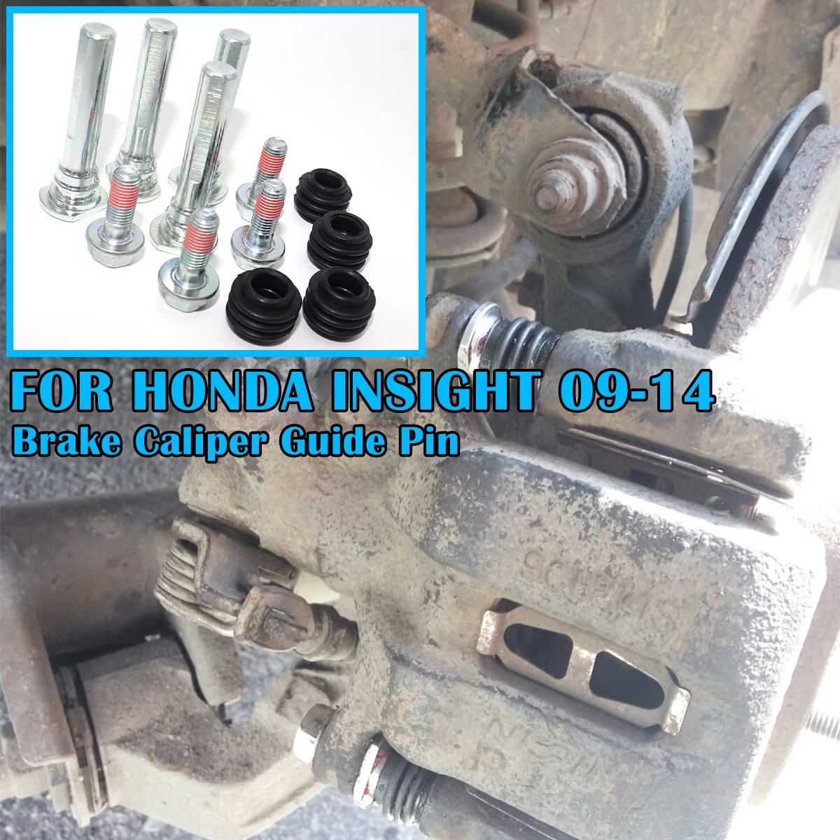 

FOR HONDA ACCORD MK9 2008 2009-2014 Brake Caliper Cylinder Slider Guide Pin For Disc Housing Bolt Rubber Bushing Boot Seal Kit
