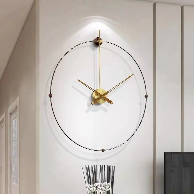 Luxury Kitchen Wall Clocks Vintage Interior Modern Aesthetic Bedroom Clock Wall Restaurant Nordic Reloj De Pared Home Decoration