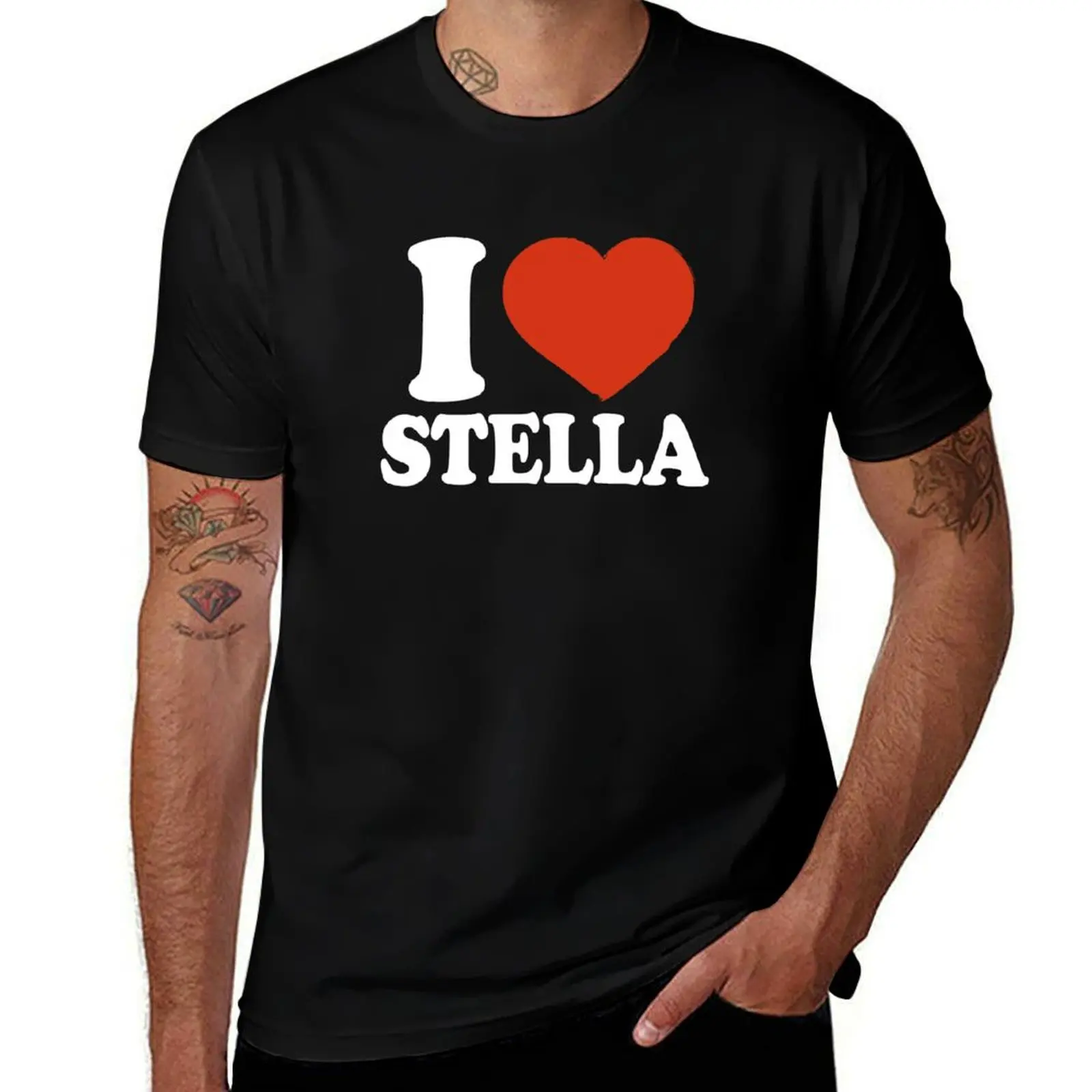 

I Love Stella T-Shirt t shirt for man man t shirt cotton high quality funny t shirts man T-shirt