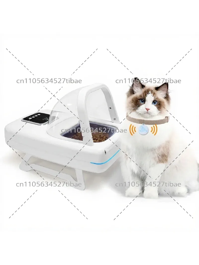 Pet Automatic Induction Feeder, Timing Quantitative Dry and Wet Food Dispenser for Cats and Dogs