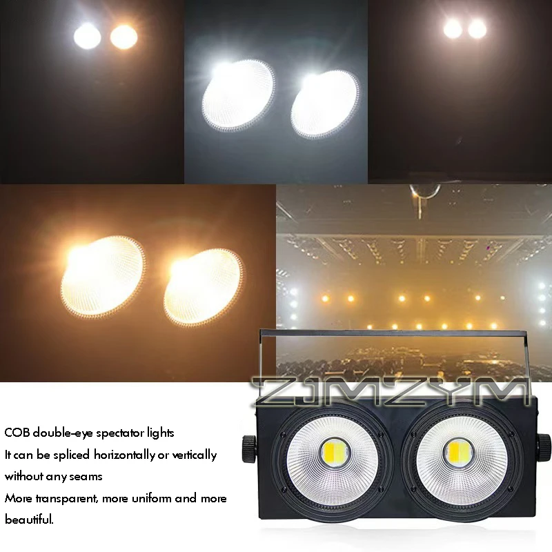 220W LED Stage Light 2IN1 COB Cool Warm White แสงน้ําท่วม Blinder แสงงานแต่งงานบาร์ DMX Stage Lighting Disco Bar