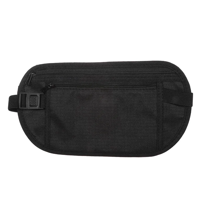 Sacs de taille de voyage invisibles pour hommes et femmes, poudres de taille pour passeport, sac de ceinture d'argent, portefeuille de sécurité GNE, sac décontracté, 1PC