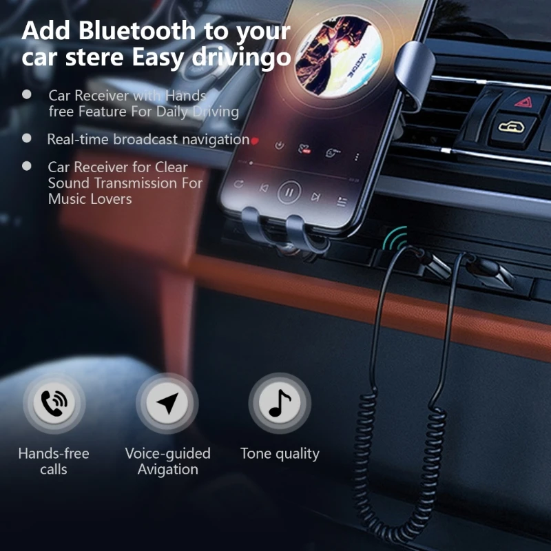 Wireless Receiver for Vehicle Connectivities Car Speaker Home Sound Device