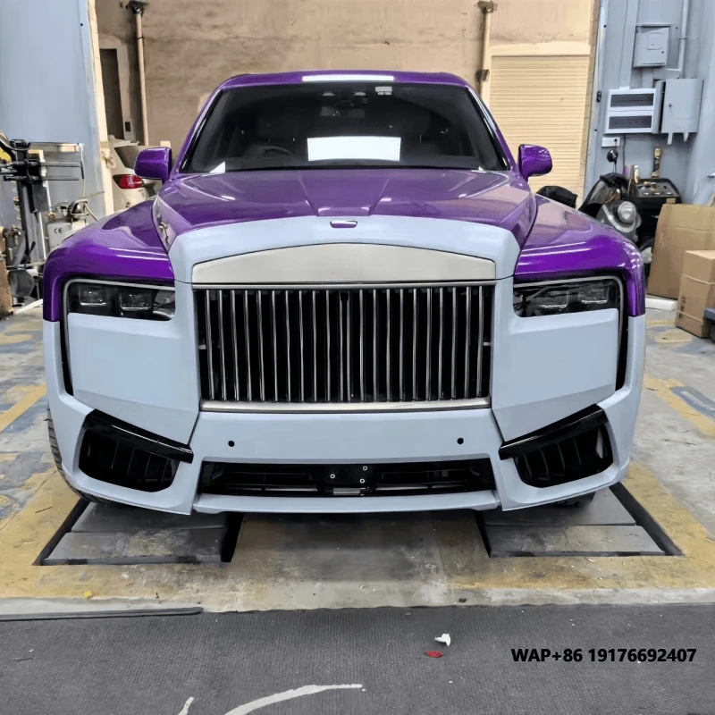 For’Rolls Royce Cullinan Body Kit 2019 Upgrade 2025 Old to New Version Bumper Kit Plug and Play LED Headlights Grille