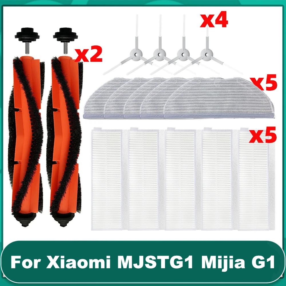 Compatible For Xiaomi Mijia G1 MJSTG1 Mi Robot Vacuum Mop Essential SKV4136GL Spare Parts Main Side Brush Hepa Filter Rag Cloth