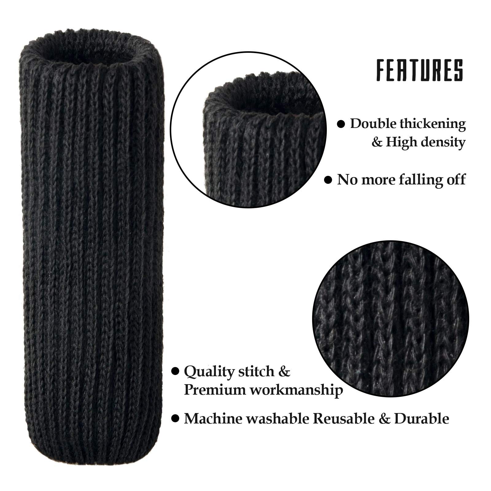 Chair Leg Protectors for Hardwood Floors High Elastic Knitted Non Slip No Scratch Noise Furniture Socks Cover Round Bottom Pad