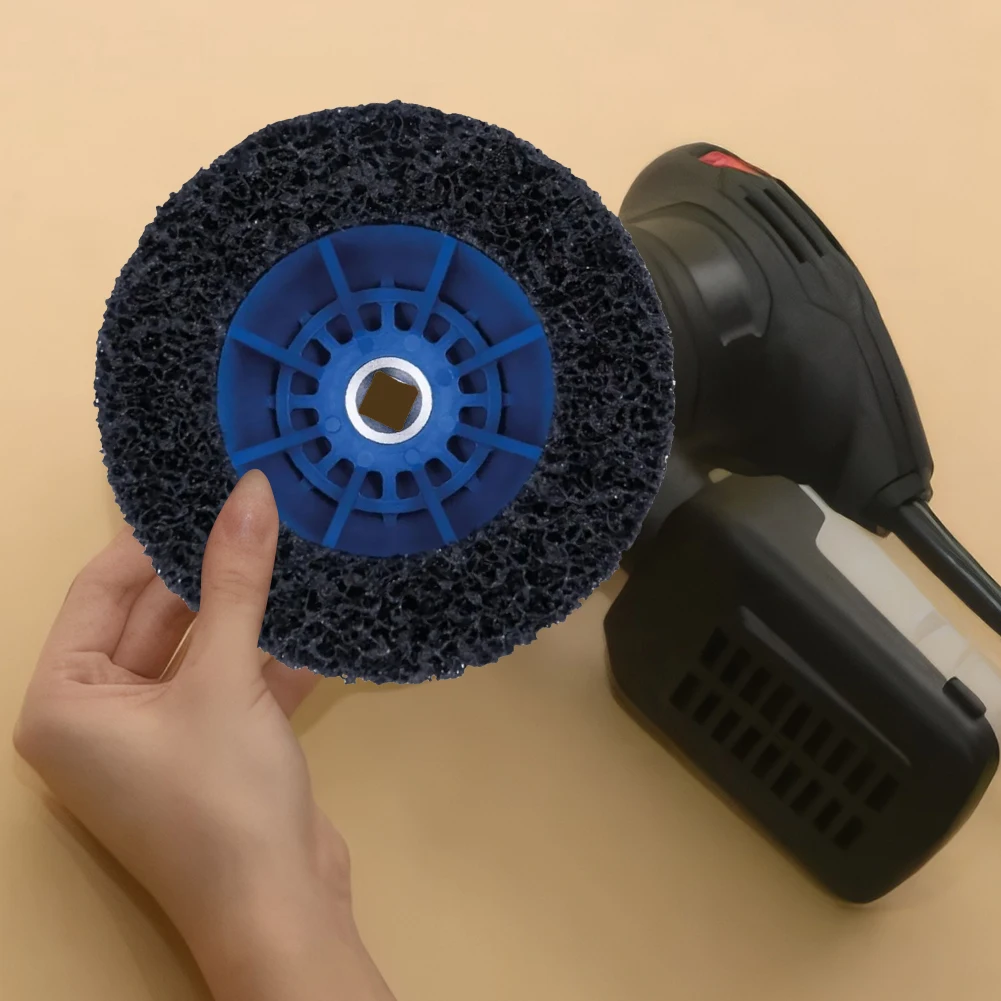 Spazzola per mozzo ruota Pulizia antiruggine Cerchione del rotore Smerigliatrice per mozzo ruota superficiale Kit di pulizia per rifornimento per auto e roulotte europee