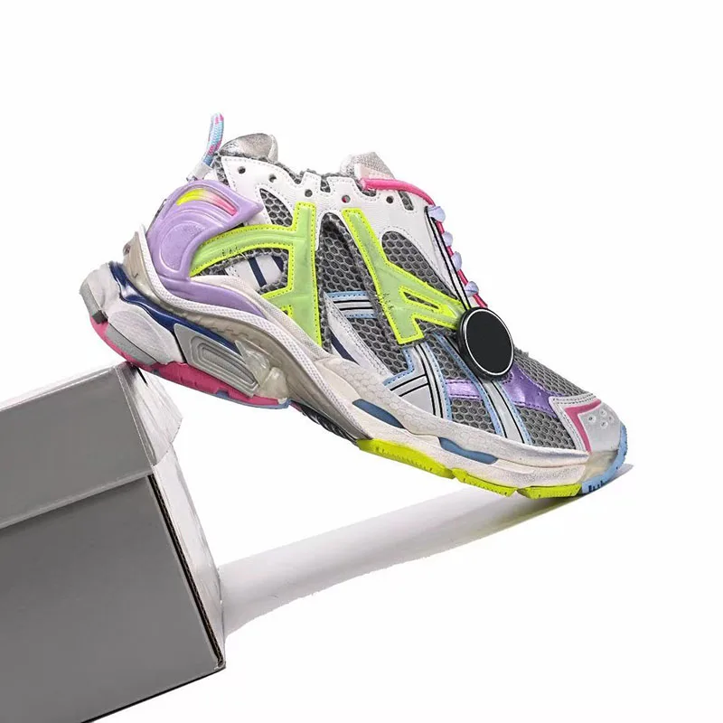 العلامة التجارية الجديدة 7 الجيل أحذية رياضية رجالية سطح صافي تنفس زيادة سميكة القاع الترفيه الرياضة الركض الأب أحذية رياضية #2