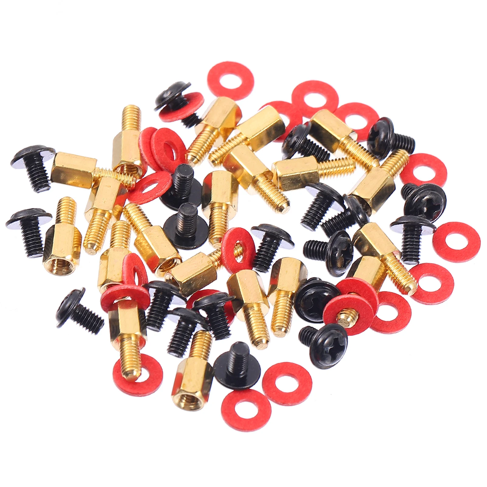 

1 set 1 Set 6.5Mm Carbon Steel Computer Case Screw Motherboard Standoff Hexagonal Nut Spacer Round Head Computer Accessory Parts