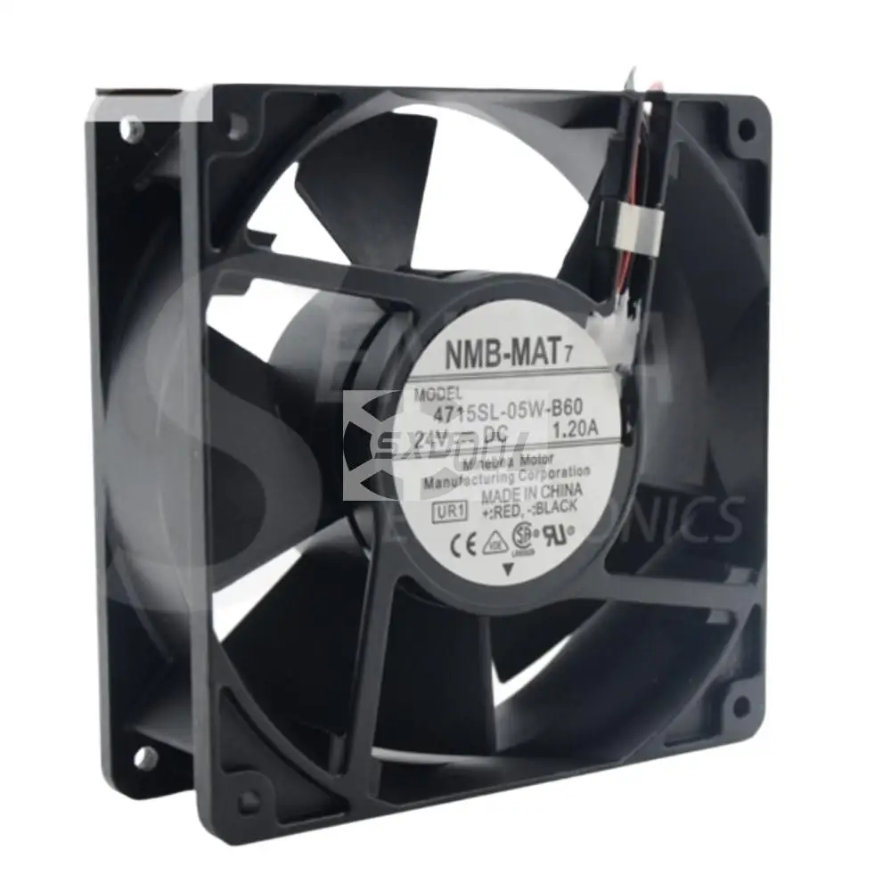 

Welding Machine Cooling Fan For NMB 4715SL-05W-B60 120x120x38mm DC 24V 1.2A IP55 Waterproof High-Speed Cooling Fan
