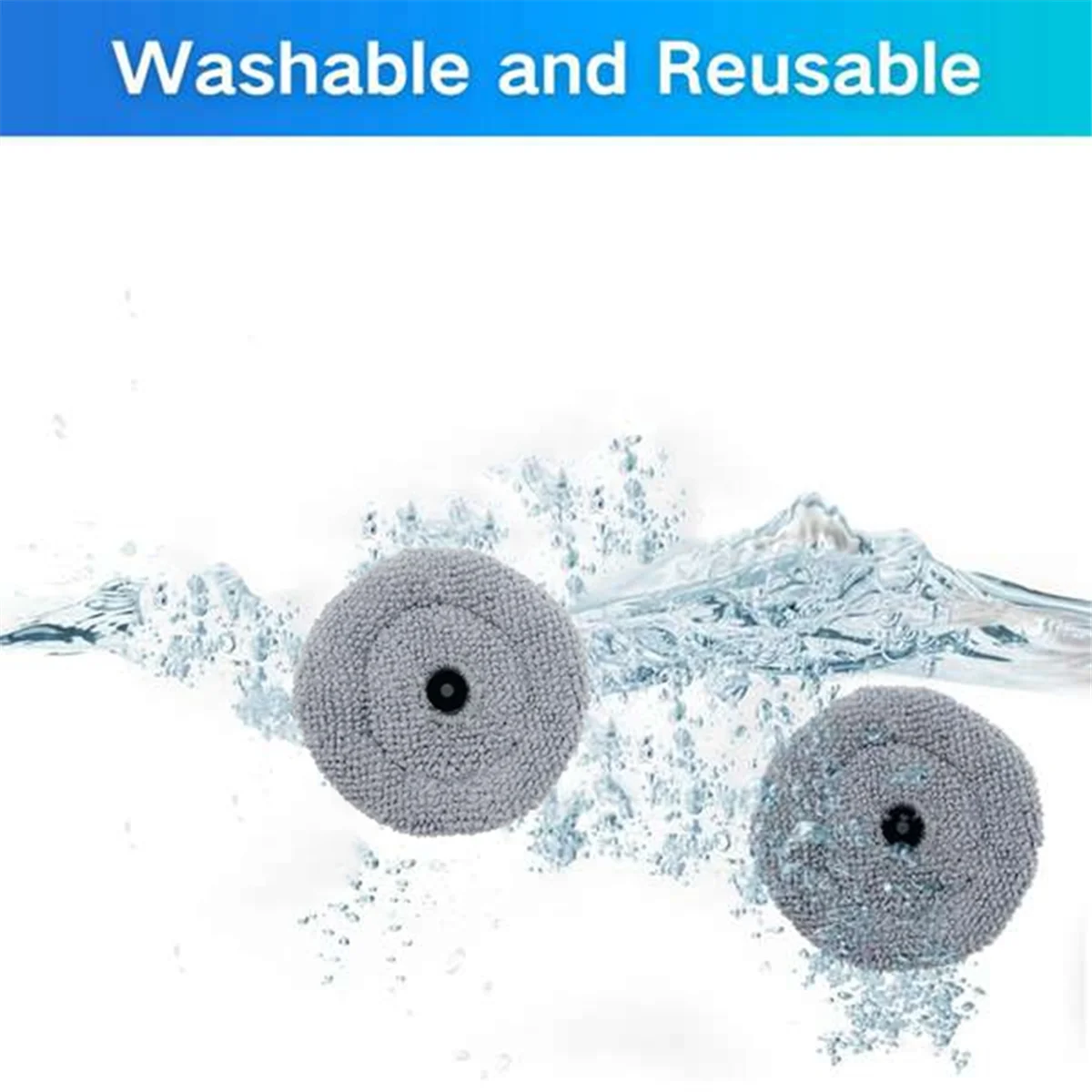 Vadrouille ronde pour aspirateur robot S8 MaxV Ultra G20s, pièces de rédivision, chiffon de livres lavables, Earths, 12 pièces