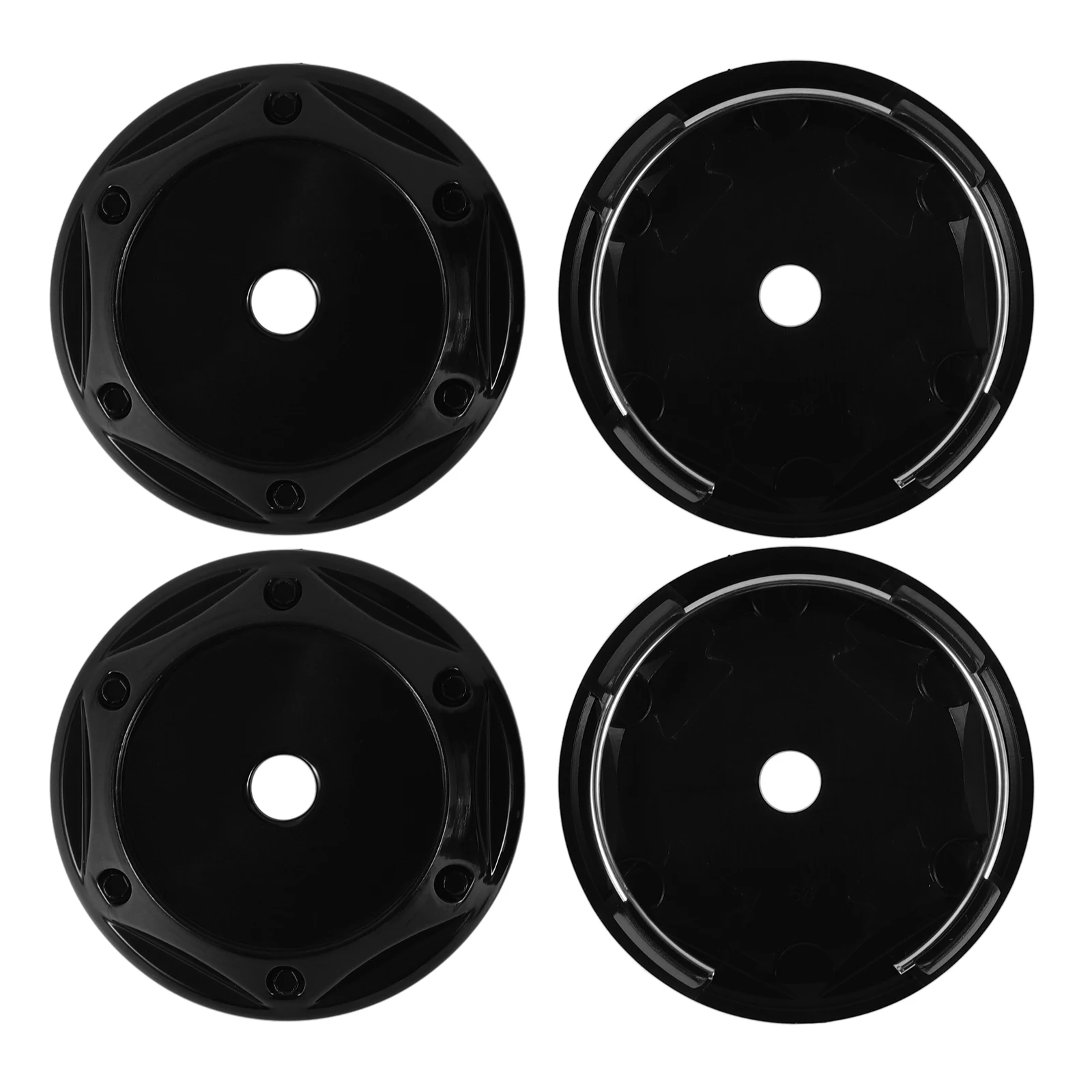 

4pcs 68mm Wheel Hub Center Caps Stylish Color Car Modified Reliable ABS Practical Use Auto Rim Tire Hubcaps Vehicle Wheel
