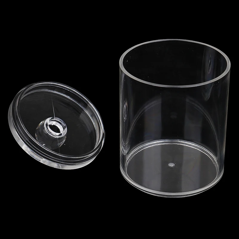 1PC Clear Acrylic Storage Holder Box Transparent Cotton Swabs Stick Cosmetic Makeup Organizer Case