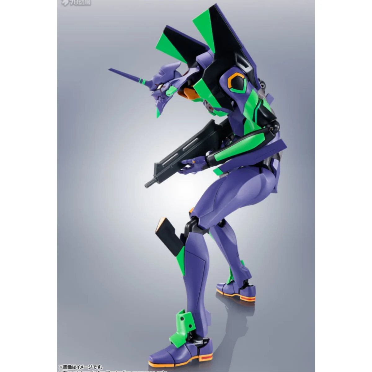 Bandai Original ROBOT Soul édition régulière 290 EVA Machine initiale + pistolet Casius (nouvelle Version couleur) jouet portable d'action Anime