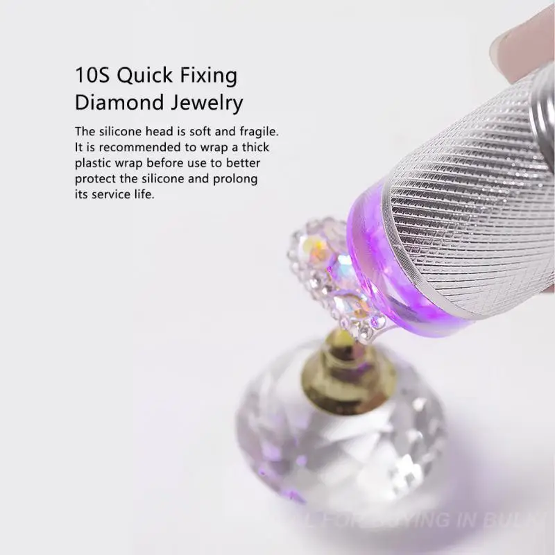 Asciugatrice per smalto per unghie Quick Nail Art Silicone palmare Led Light Stamper essiccatore per smalto ad asciugatura rapida portatile professionale