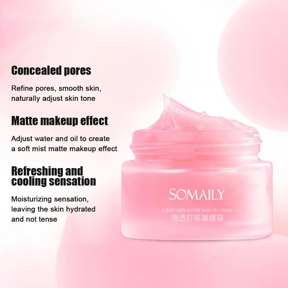 30 جرام ترطيب الوجه التمهيدي ماكياج قاعدة كريم المسام إخفاء كريم غير مرئية قاعدة المسام هلام الوجه المخفي دائم طويل ماكياج Y1E4