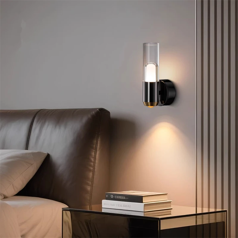 Bedroom Bedside Wall light AC90-260V Luxurious And High-end Rotatable Small Hill Light Effect Master Bedroom Bedside Table Light