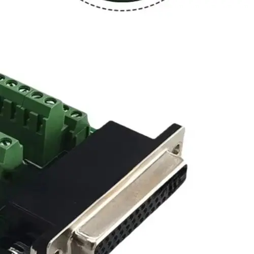DB44 Female Terminal Block Green PCB Panel Mount Industrial Space Application  For Test Measurement Tool Accessory