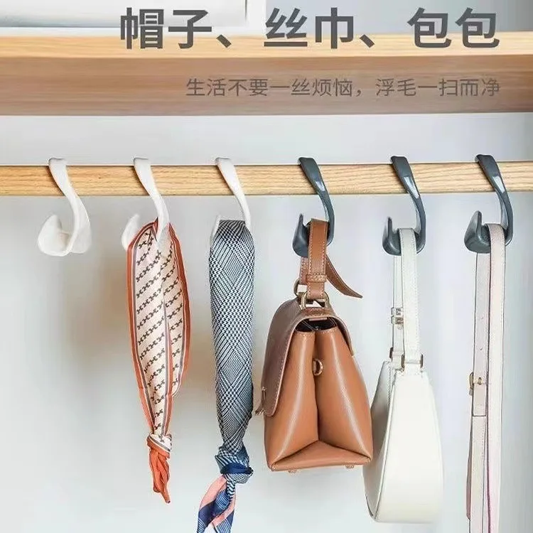 Arch-shaped plastic hook rack for bags hats and accessories | Stackable wardrobe organizer | Lightweight luxury design | Holds 1