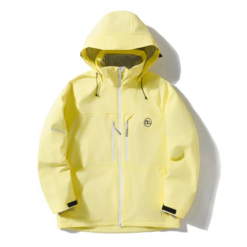 2025 Giacche da sci Abbigliamento da neve femminile Antivento Capispalla da uomo Donna Sport invernali Top da sci Cappotti da snowboard all'aperto con cappuccio