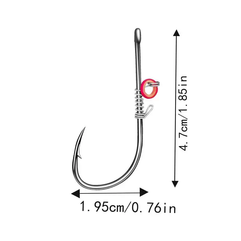 Live Bait Hooks Carbon Steel Barbed With Holes Fishing Hooks Live Shrimp Fixed Hooks Portable Boxed Hooks For Various Fishing