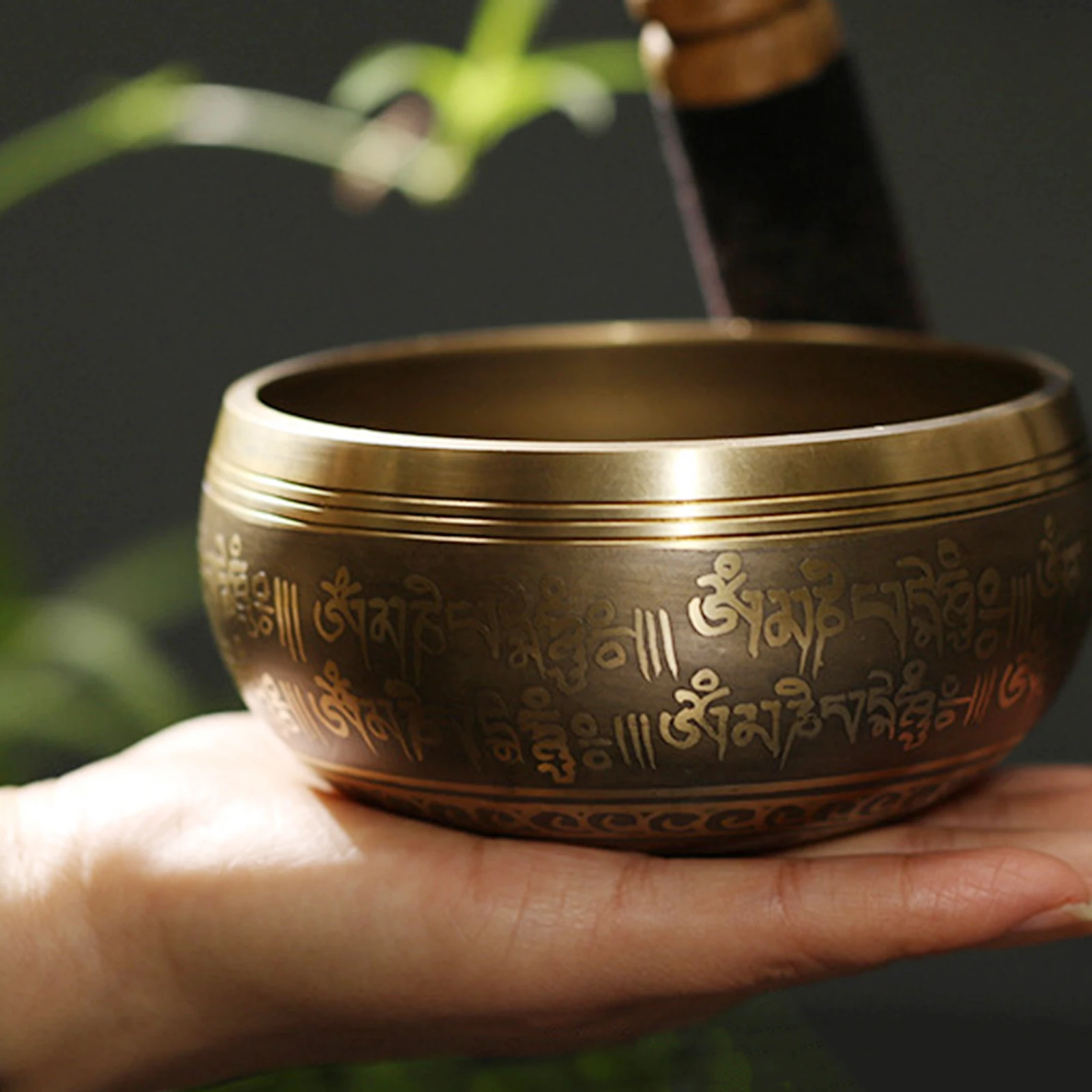 

Buddha Sound Bowl Meditation Tuning Singing Holder Healing Copper Music Instrument