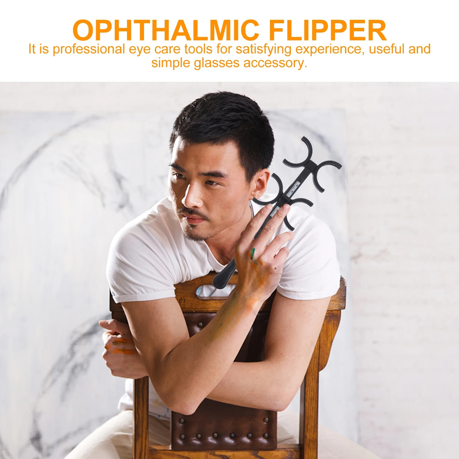

1pc Optical Flipper Adjustable Optometry Flipping Tool Visual Test Glasses Parts Plastic Ophthalmic Flipper Teaching