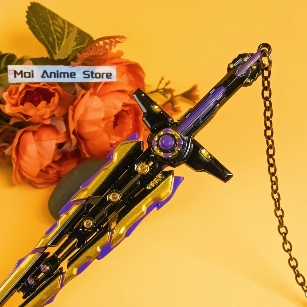 6.3inch 2pcs Valorant Katana Real Katana Samurai Sabel Staal Ninja Mes Anime Cosplay Prop Zwaard Metalen Lossen speelgoed Gift