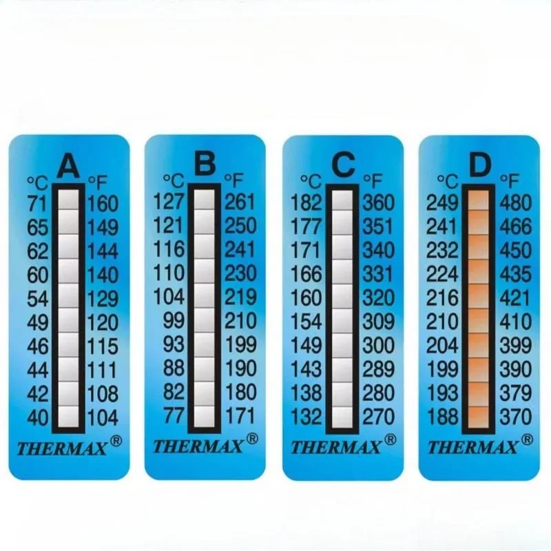 Thermax Temperature Measuring Paper Imported From The UK, Sensing Color Changing Stickers,sensing Test Strips,measuring Stickers