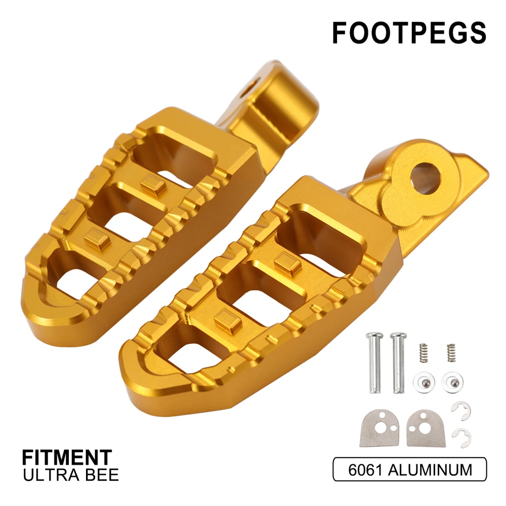 

Motorcycle Rear FootPegs Footrests Foot Pedals Foot Pegs For ULTRA BEE Ultrabee Motocross Electric CNC Aluminum Enduro Dirt Bike