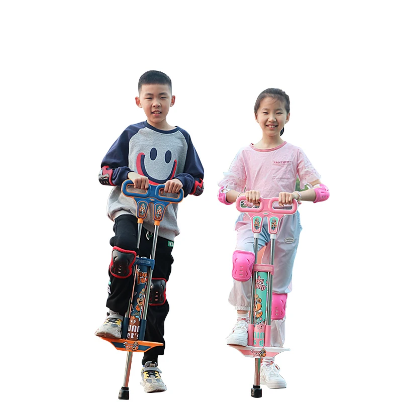 Pogo stick toys kids exercise balance double hand good jumping stick for kids