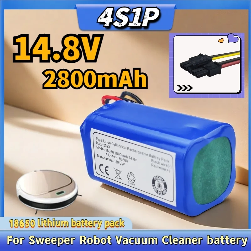 

New 14.8V 2800mAh Li-ion Battery Pack For Robot Vacuum Cleaner battery