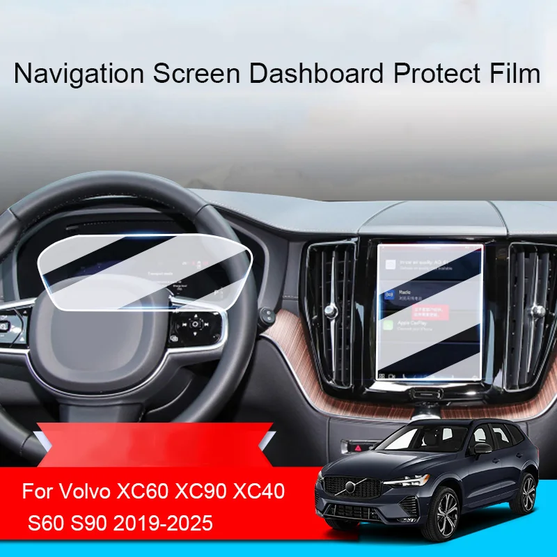 

Автомобильный GPS-навигатор, защитная закаленная пленка для VOLVO XC60 XC90 XC40 S60 S90 2019-2025, наклейка на приборную панель, аксессуар