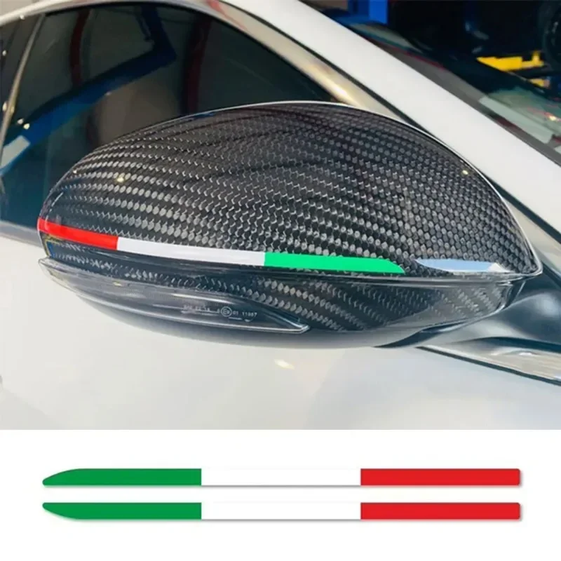 2 uds pegatina para espejo retrovisor de coche accesorios para Alfa Romeo Giulia 147 156 159 Mito Stelvio Sportiva Giulietta