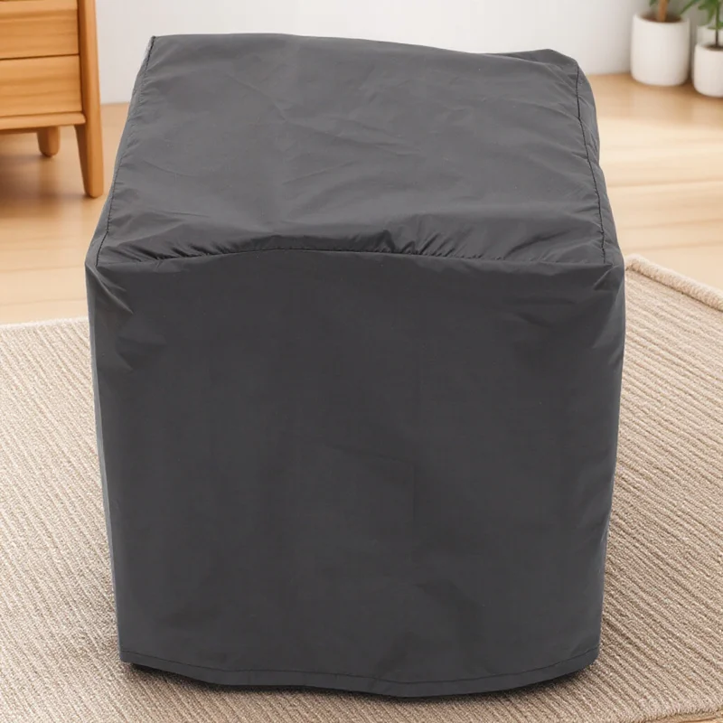 Cubierta para mesa de té al aire libre, duradera, impermeable, negra, pequeña, resistente a la intemperie, para jardín, Patio, portátil, plegable, lluvia y nieve