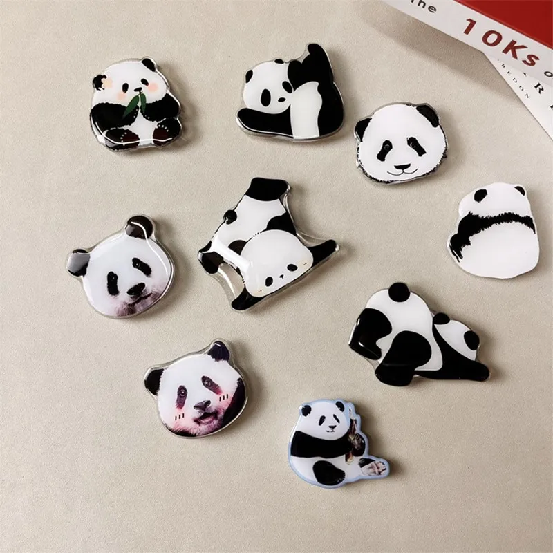 Cute Panda Animal Expandable Mobile Phone Holder Stand Korean Foldable Grip Tok Socket Finger Ring Bracket Accessories