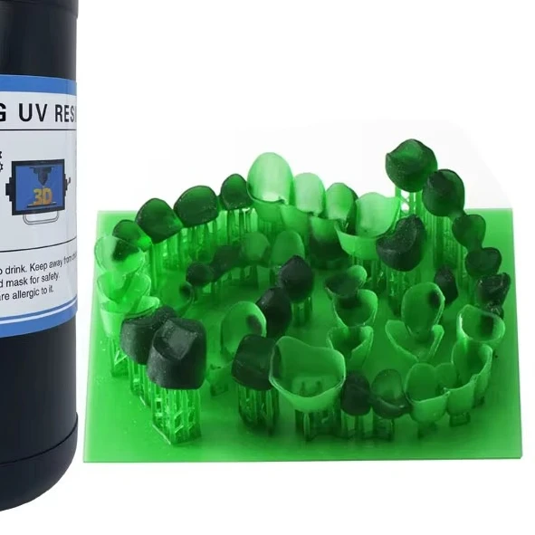 HH Lab Hochpräzises, aschfreies Laborgussharz in grüner Farbe, 3D-Druckharze für LCD-DLP-Drucker, 500 g, 1000 g
